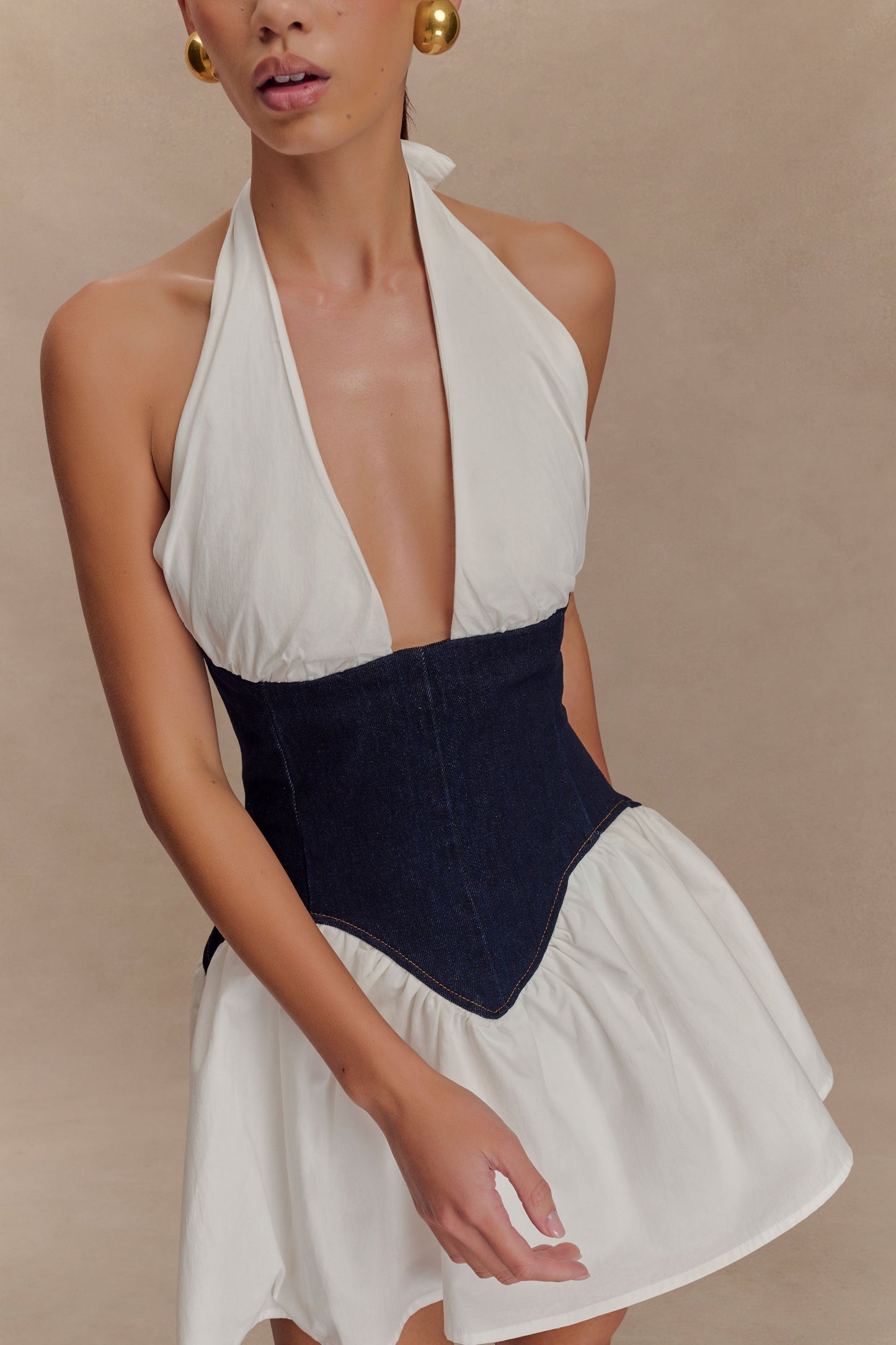 Sukienka mini Luna - Denim Cotton