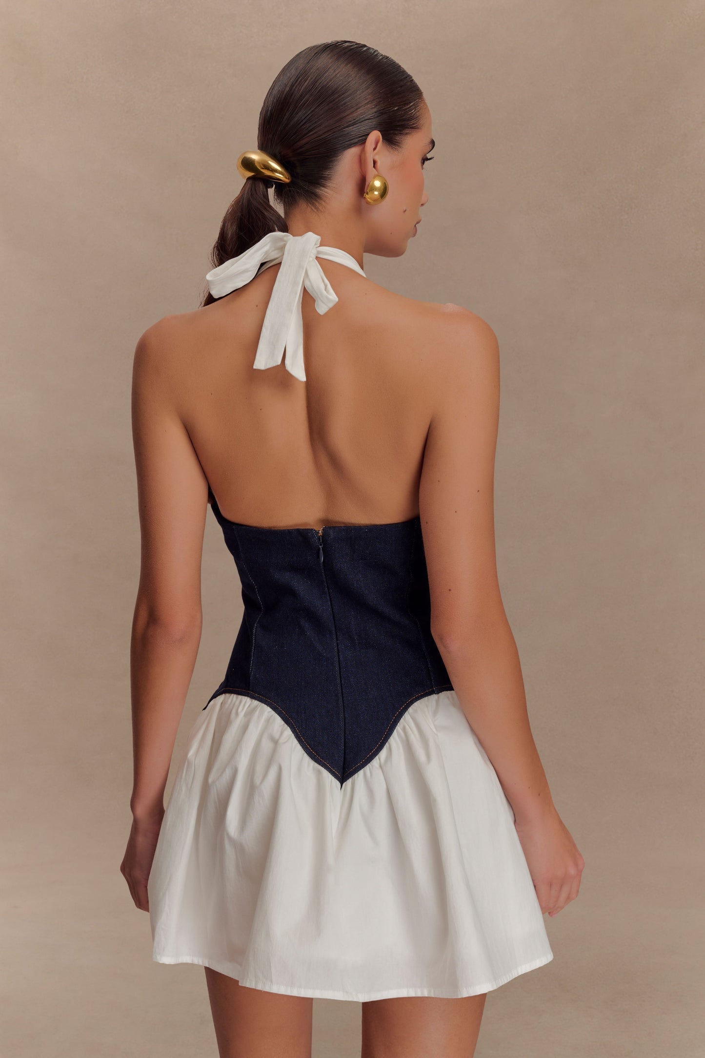 Sukienka mini Luna - Denim Cotton