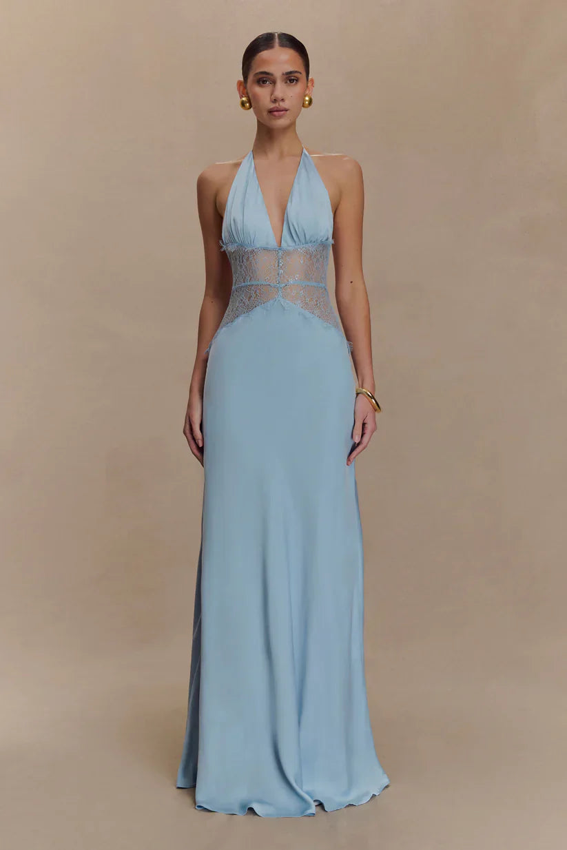Sukienka maxi Elara Satin Lace