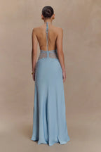 Sukienka maxi Elara Satin Lace