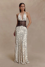 Sukienka maxi Elara Satin Lace