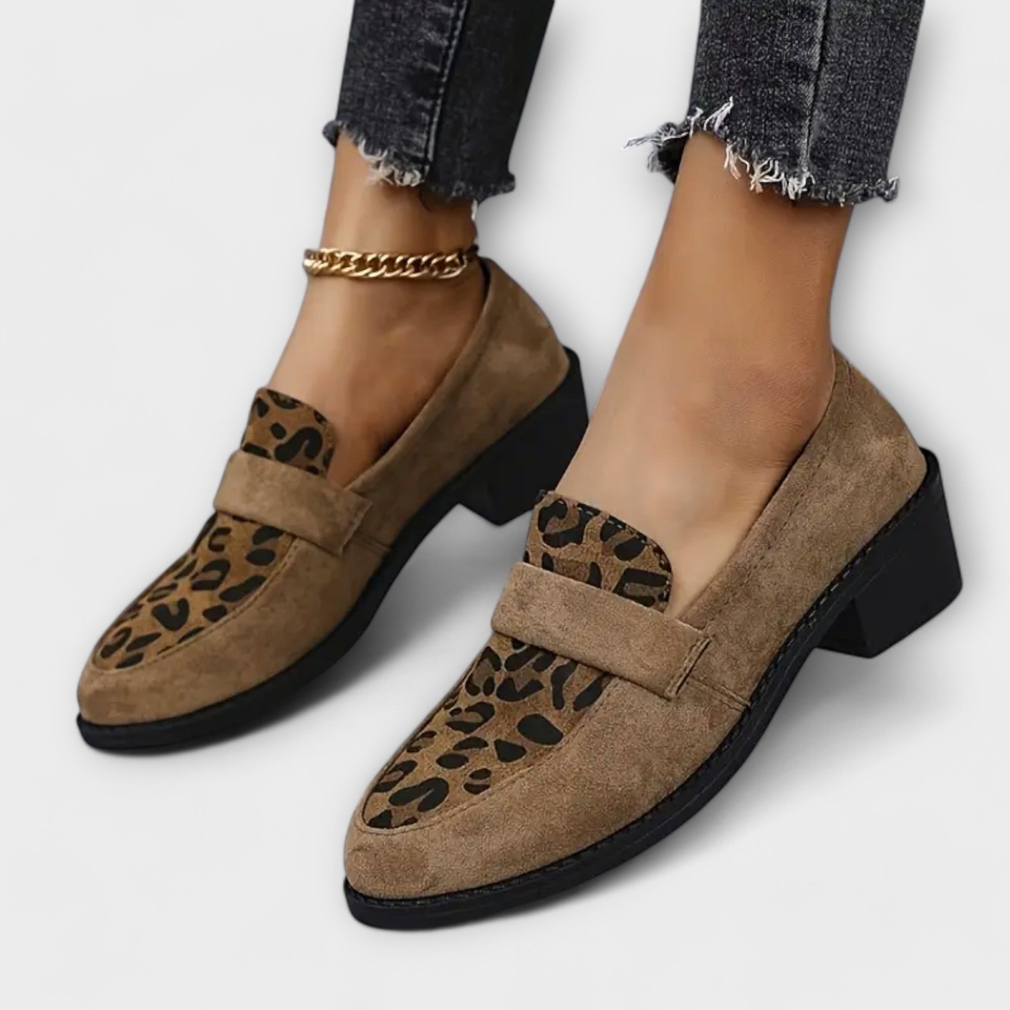 Aurora - Eleganckie damskie buty w panterkę