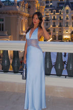 Sukienka maxi Elara Satin Lace
