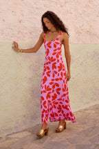 Noir Dot Maxi Sukienka