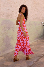Noir Dot Maxi Sukienka