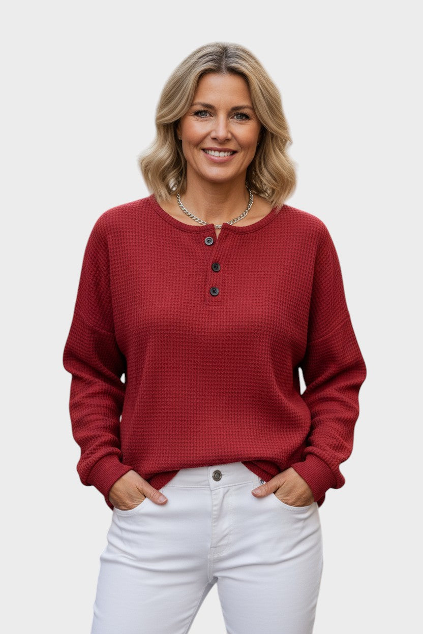 Helle | Sweter waflowy