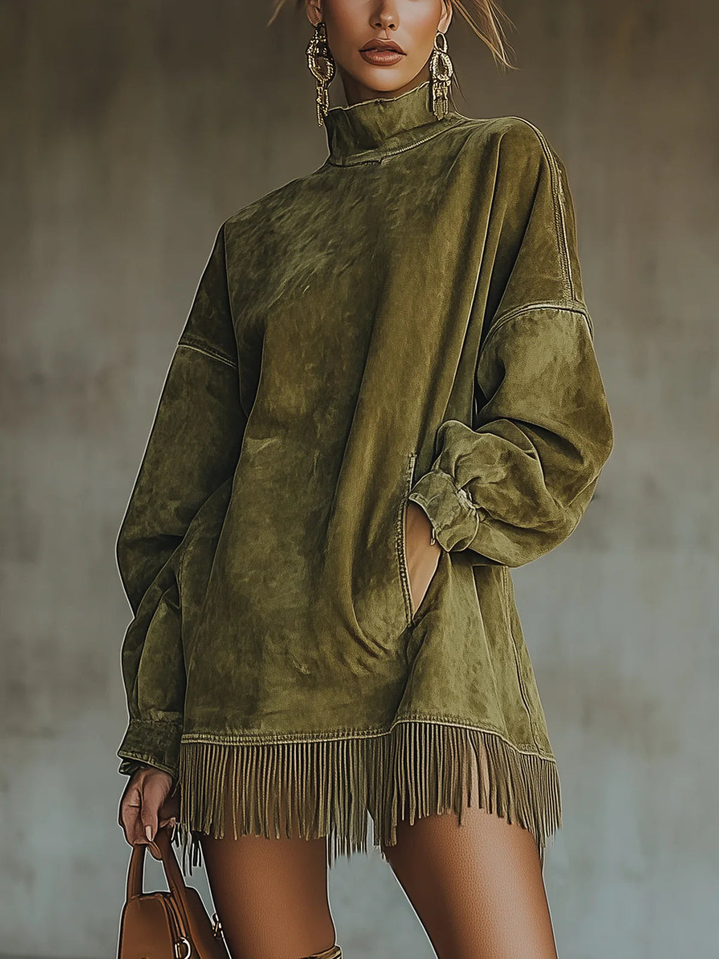 Tia | Sukienka suede