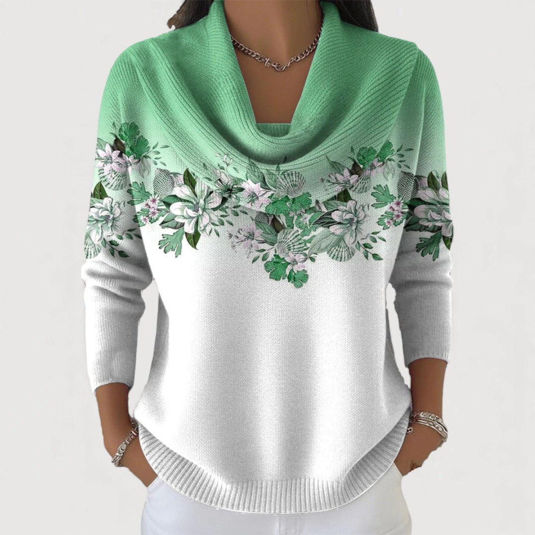 Alora | Kwiatowy sweter