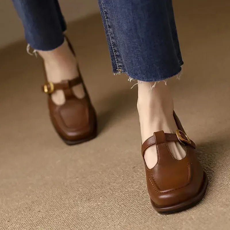 Patrycja | Orthopedic T-Strap Shoes