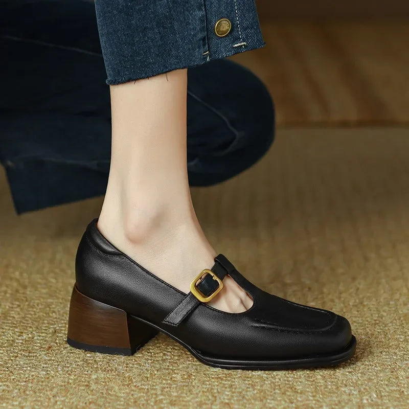 Patrycja | Orthopedic T-Strap Shoes