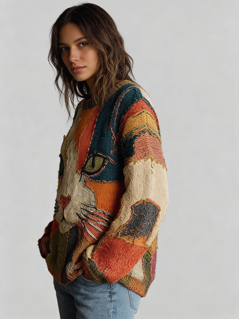 Zaira | Artystyczny sweter