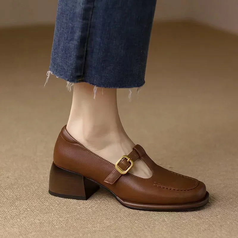 Patrycja | Orthopedic T-Strap Shoes