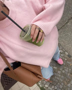 Élodie | Różowy Sweter z Długim Rękawem