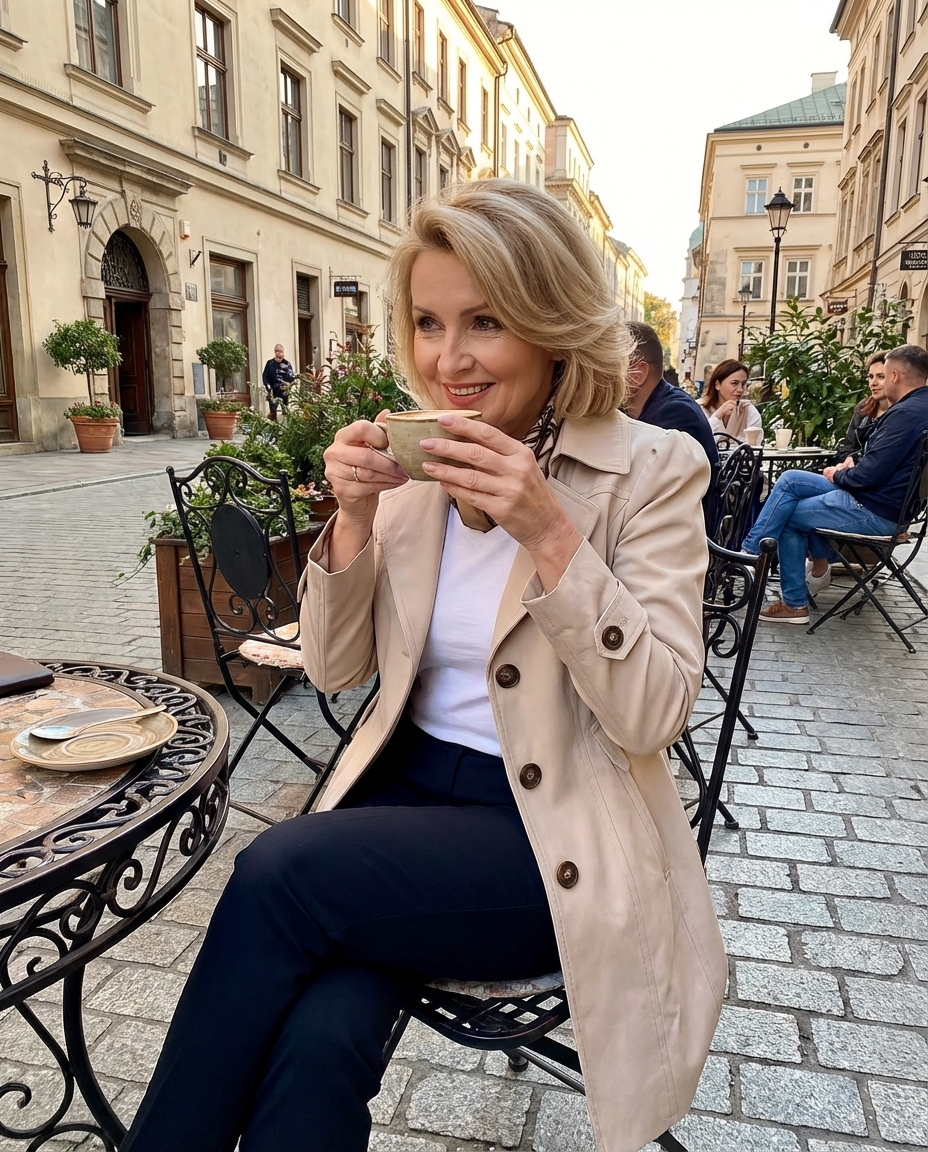 Katarzyna – Elegancki płaszcz vintage