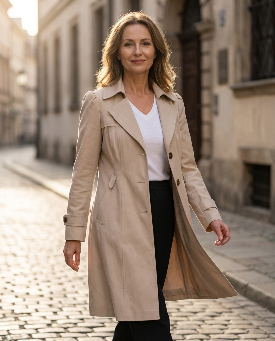 Katarzyna – Elegancki płaszcz vintage