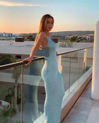 Elegancka Sukienka z Cekinami