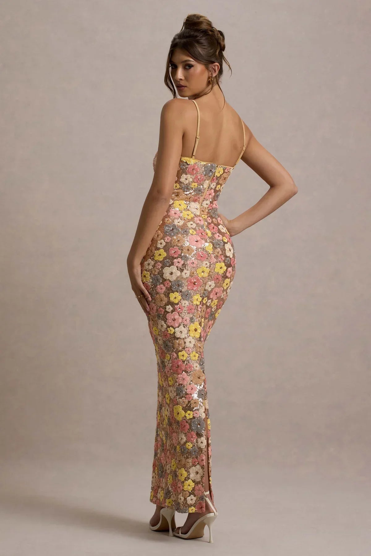 Sukienka maxi Daisy Pastel Floral