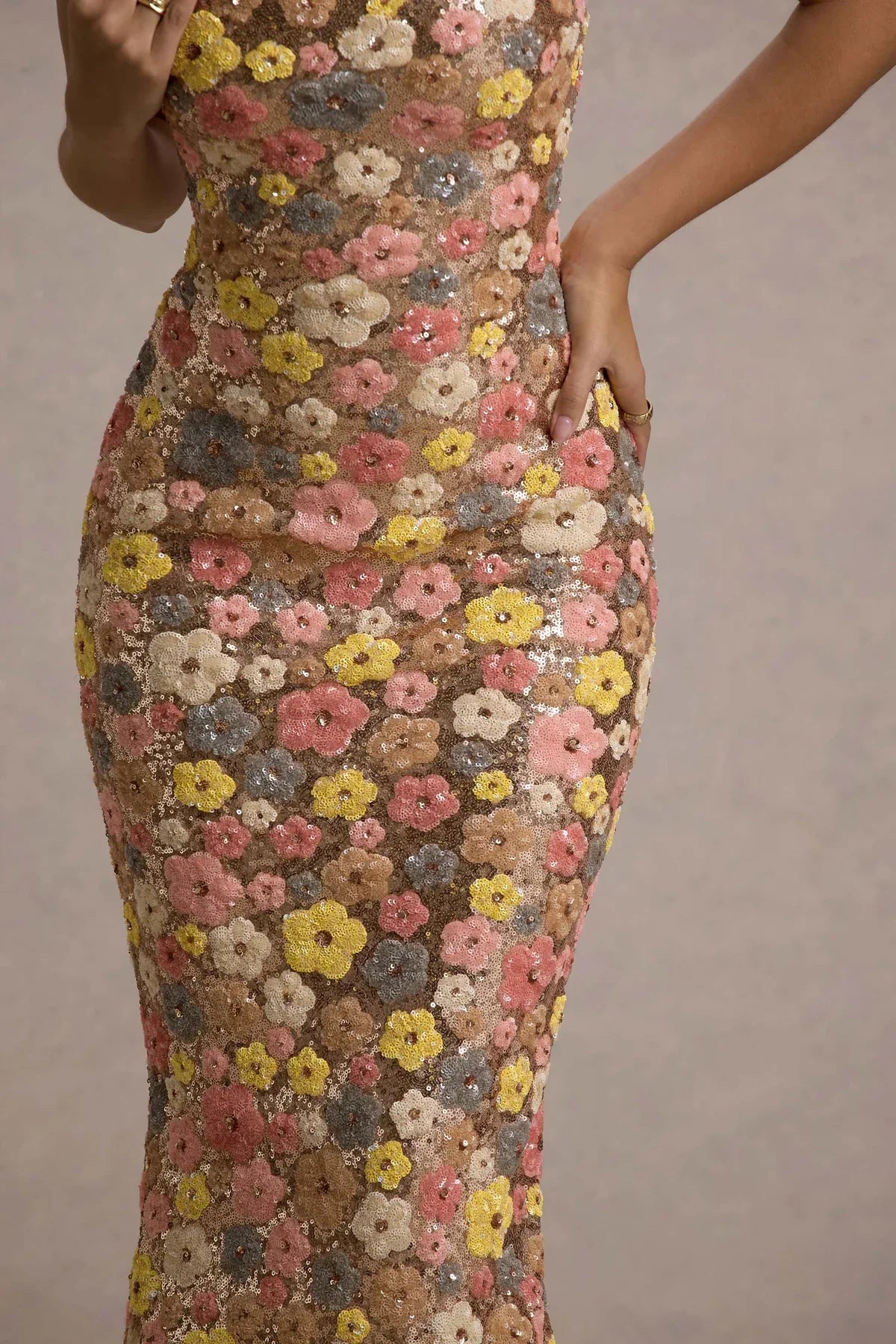 Sukienka maxi Daisy Pastel Floral