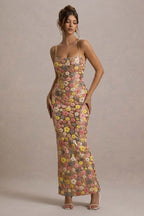 Sukienka maxi Daisy Pastel Floral